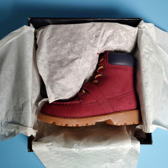 Polo Burgundy Suede Child's Boots - Picture 8 of 8